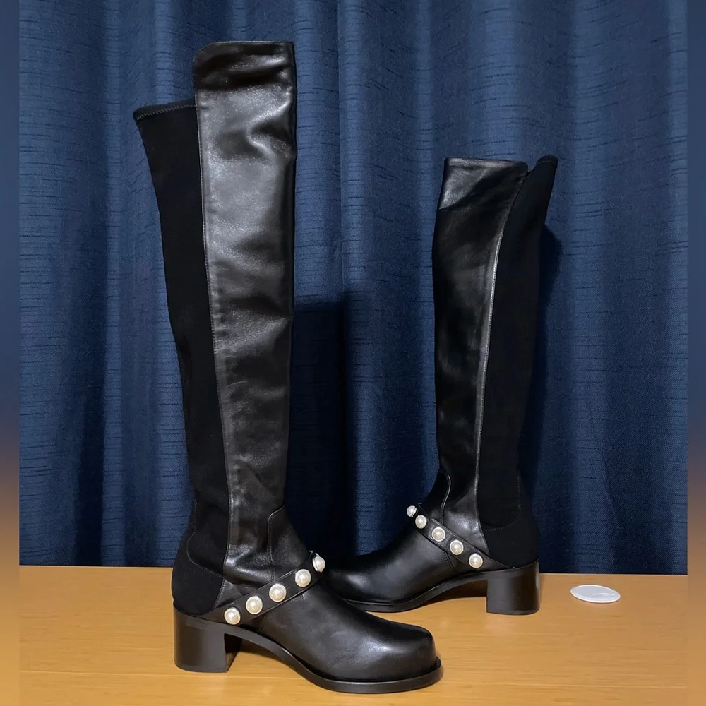 Stuart Weitzman Portia Studded Boots